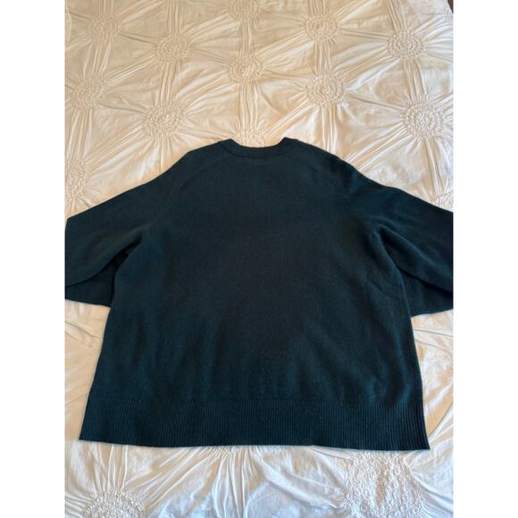 NWOT Women’s Nordstrom Cashmere Sweater Soft Knit Green Cabincore Pullover Sz XL - Picture 3 of 7